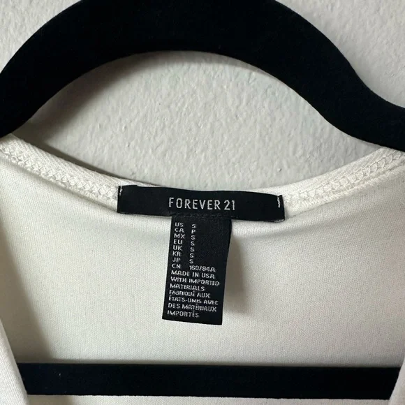 Forever 21 White Long Sleeve Dress - Picture 3 of 6